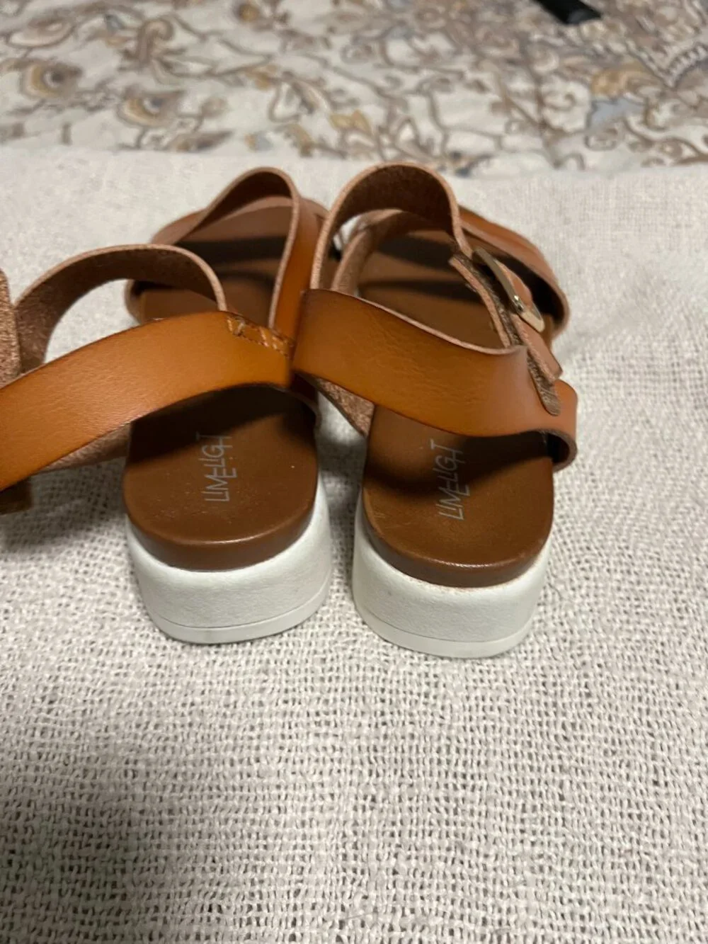 Limelight Girls Brown Strappy Sandals – Size 3 – Pre-Owned